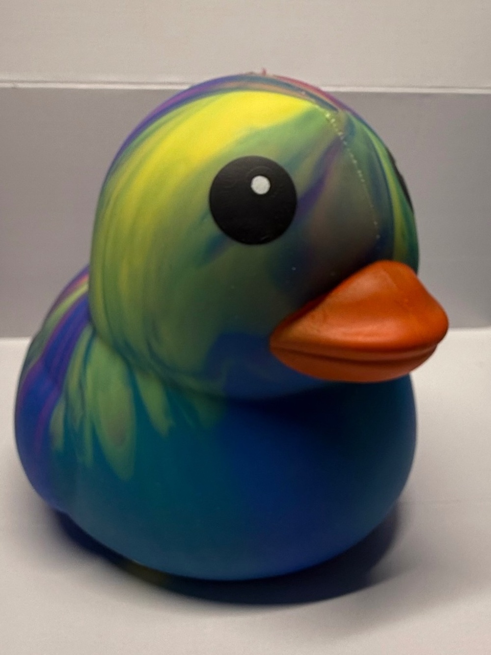 Sunny Days Viral Rainbow Jumbo Squeeezy Tye Dye Duck Squish Toy Squeezy Ducky